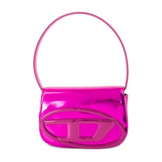 Diesel 1DR-Iconic Schoudertas - Dames - Handtassen - Roze - ONE Size - Leer - Tassen