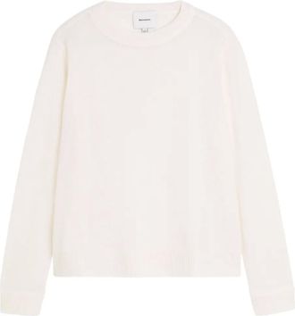 Reformation long-sleeve crew-neck sweater - Neutrals