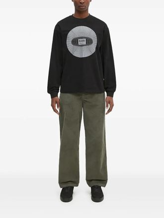 Napapijri S-Jaman graphic-print long-sleeve T-shirt - Black