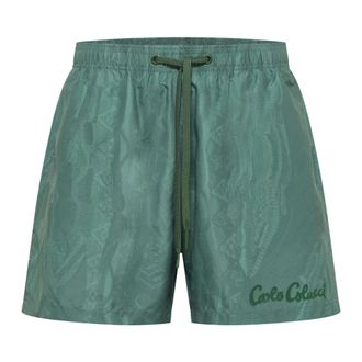 Carlo Colucci Carlos Cuba Libre Swimshort - male - Carlo Colucci - Beachwear - Green - 2XL - Swimwear