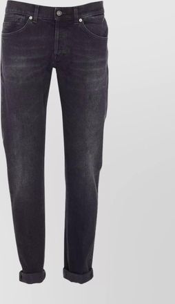 Dondup slim fit trousers rolled cuffs