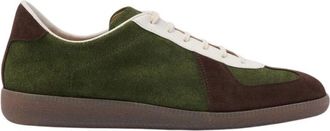 Scarosso Markus Suede - Heren - Sneakers - Groen - 47 EU - Leer - Schoenen
