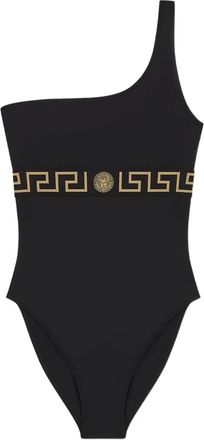 Versace Costume da bagno con orlo Greca - Nero