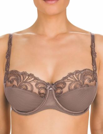 Conturelle by Felina Womens 0805864 Sparkle Underwire Bra - Beige - Size 34G