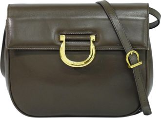 Ferragamo Gancini Shoulder Bag Leather Leather Shoulder Bag Bag (Pre-Owned)