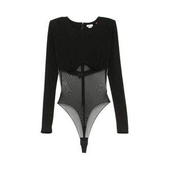 Elisabetta Franchi Dames, Tops, Zwart, Maat: L