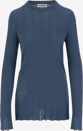 Jil Sander Blue Wool Jumper