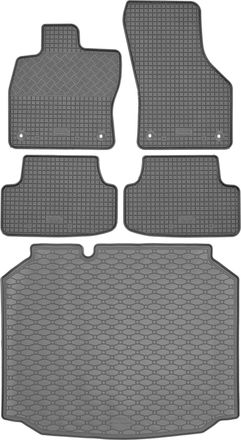 OEM Juego De Alfombrillas De Goma Para Coche Y Maletero Para Seat Le&oacute;n Iii Hatchback (11/2012-02/2020)