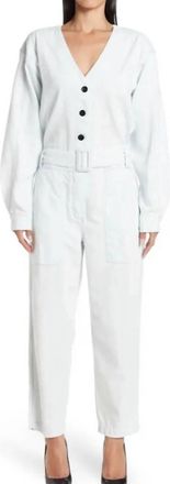 Proenza Schouler Cotton Chambray Jumpsuit In Bleach