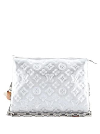 Louis Vuitton Coussin Bag Monogram Embossed Lambskin PM crossbody bag - Zilver