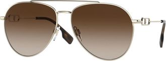 Burberry BE3128 CARMEN 110913 Womens Sunglasses Gold Size 58