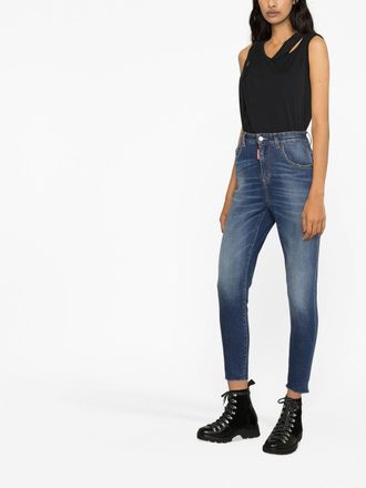 Dsquared2 Blauwe Katoenen Broek