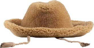 Bally 6302896 Camel Shearling Western Hat