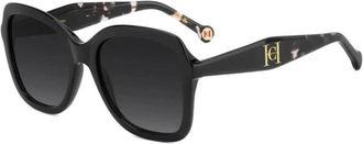 Carolina Herrera Vierkante Zonnebril - Dames - Zonnebrillen - Zwart - 56 MM - Accessoires