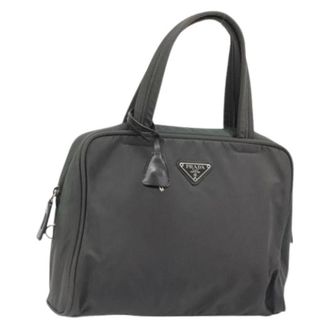 Prada Pre-owned Vintage Nylon Handtas - Dames - Vintage Handtas - Grijs - ONE Size - Nylon - Vintage