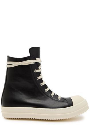 Rick Owens Leather Sneakers - Black - 45 (IT45 / UK11)