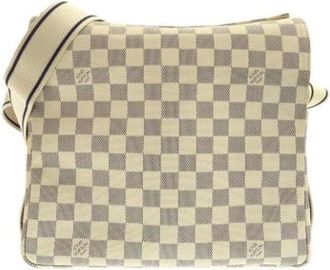 Louis Vuitton Pre-owned Cross Body Bags, female, White, Size: ONE SIZE Pre-owned Canvas Cross Body Bag