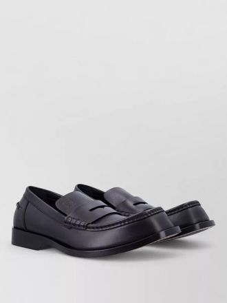 Loewe bobine loafer round toe stitched detailing