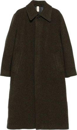 Sunflower Cappotto monopetto in lana - Verde