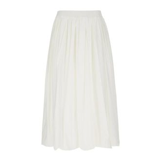 Max Mara Dames, Rokken, Wit, Maat: XS Katoen