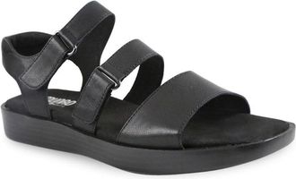 Munro Shay M431681-001 Sandals Womens 9 Black Leather Adjustable Strap KHD1978