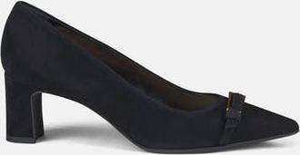 AGL Didi Cap Toe Pump Velour in Velour Black at Nordstrom, Size 37.5