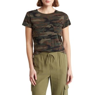 Sanctuary One Pocket T-Shirt in Mother Nature Camo at Nordstrom Rack, Size X-Small