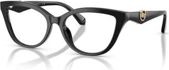 Michael Kors 54mm Cat Eye optical glasses in Black at Nordstrom