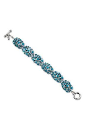 Samuel B. Cabochon Cluster Bracelet in Turquoise at Nordstrom Rack