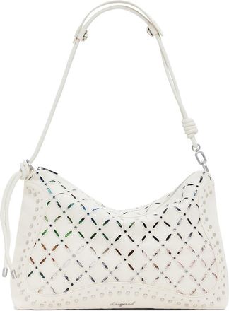 Desigual Cotton Canvas Shoulder Bag in Beige at Nordstrom