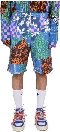 Marcelo Burlon Mix & Match Bermuda Shorts - Heren - Korte Broeken - Veelkleurig - M - Korte Broeken