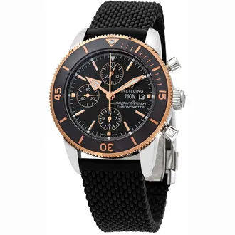 Breitling Pre-owned Breitling Superocean Chronograph Automatic Black Dial Mens Watch U13313121B1S1