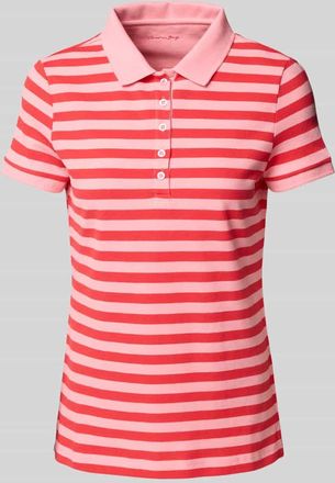 Christian Berg Regular Fit Poloshirt mit Strukturmuster in Pink, Größe XXL