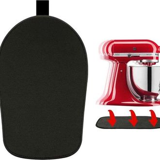 OEM Alfombrilla Antideslizante, Batidoras Verticales Kitchenaid 6/7/8 38 X 22 X 0,3 Cm, Antideslizante, F&aacute;cil Silicona, Almohadilla Silicona, Negra