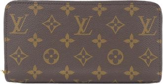 Louis Vuitton Marron Coated Canvas Long Wallet (Bi-Fold) (Pre-Owned)