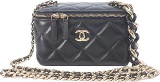 Chanel Pre-owned Vintage Schoudertas - Dames - Vintage Schoudertas - Zwart - ONE Size - Leer - Vintage