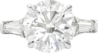 Verde 3ct IGI Certified Lab Grown Round Brilliant Cut Diamond Ring