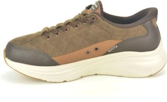Skechers Fitness, Heren, Veelkleurig, 40 EU, Bruin +velour Sport. Slip-In