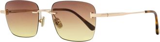 Tom Ford Unisex Jake-02 Sunglasses TF1354 28Z Gold/Havana 54mm