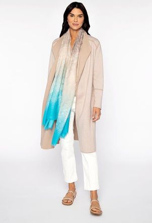 Kinross Cashmere Ombre Reef Print Scarf in Pacific Multi at Nordstrom