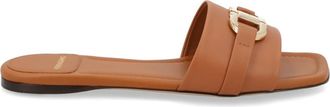 Ferragamo Brown Slip-on Sandals