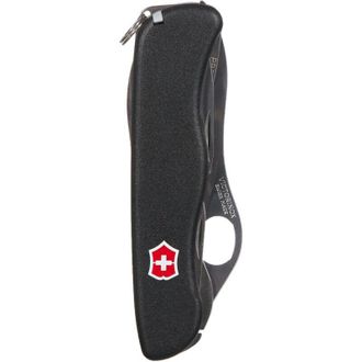 Victorinox by Swiss Army Coltellino svizzero Victorinox Outrider, con 14 funzioni, con cacciavite Philips + forbici, 158 g, lunghezza 111 mm, colore nero