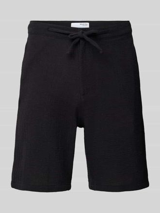 Selected Regular Fit Bermudas mit Strukturmuster Modell BRODY in Black, Gr&ouml;&szlig;e S