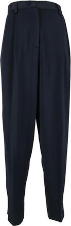 Fabiana Filippi Cigarettebroek - Dames - Broeken - Blauw - S - Satijn - Broeken