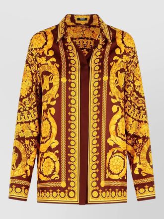 Versace silk printed shirt