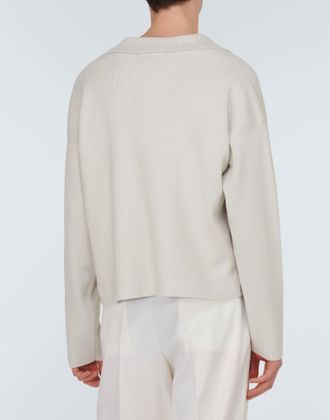 Ami Mens De Coeur Logo Polo Sweater Clothing > Knitwear