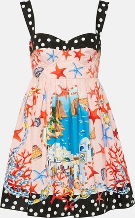 Dolce & Gabbana Capri printed cotton minidress