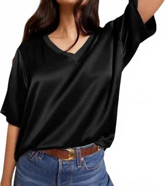 Nation Ltd Bennie Oversized Tee In Black