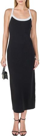 endless rose Crossback Knit Midi Dress in Black at Nordstrom, Size X-Small