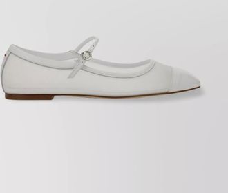 Aeyde round toe flat sole ballerina shoes